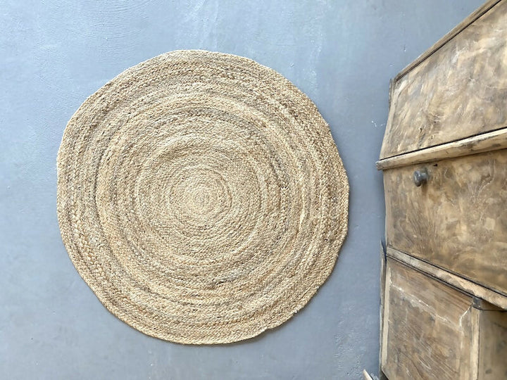 Alfombra Yute Redonda 90