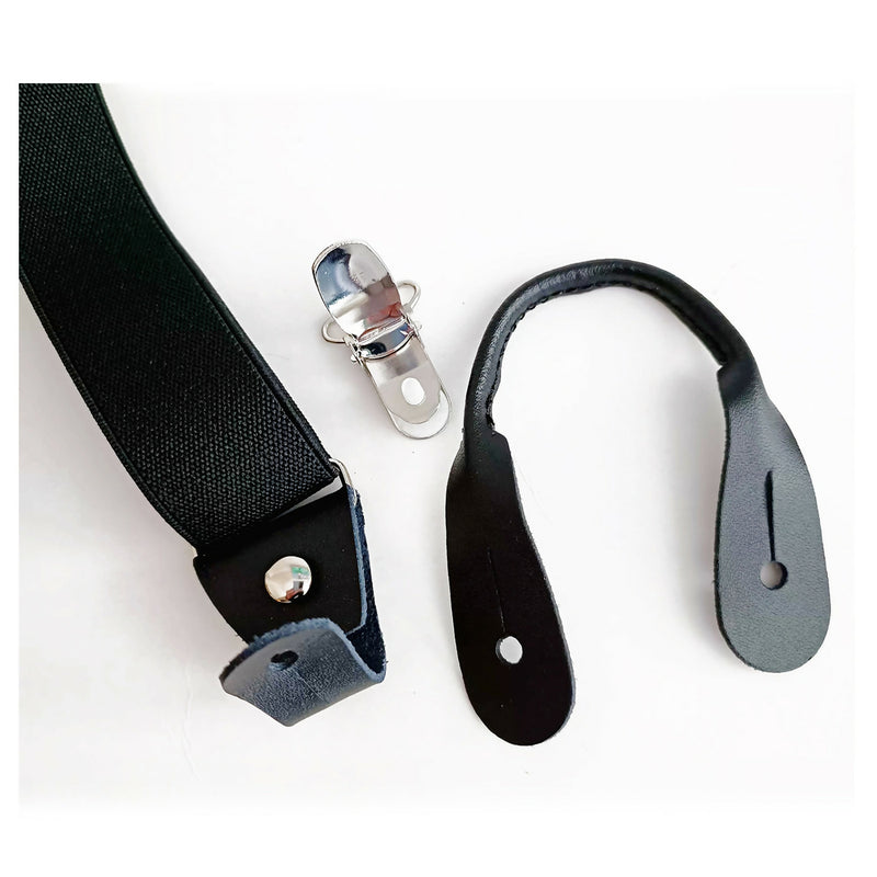 suspensor negro doble detalle broches