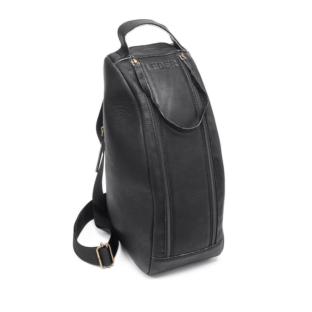 Bolso Matero de Cuero Vacuno - Negro
