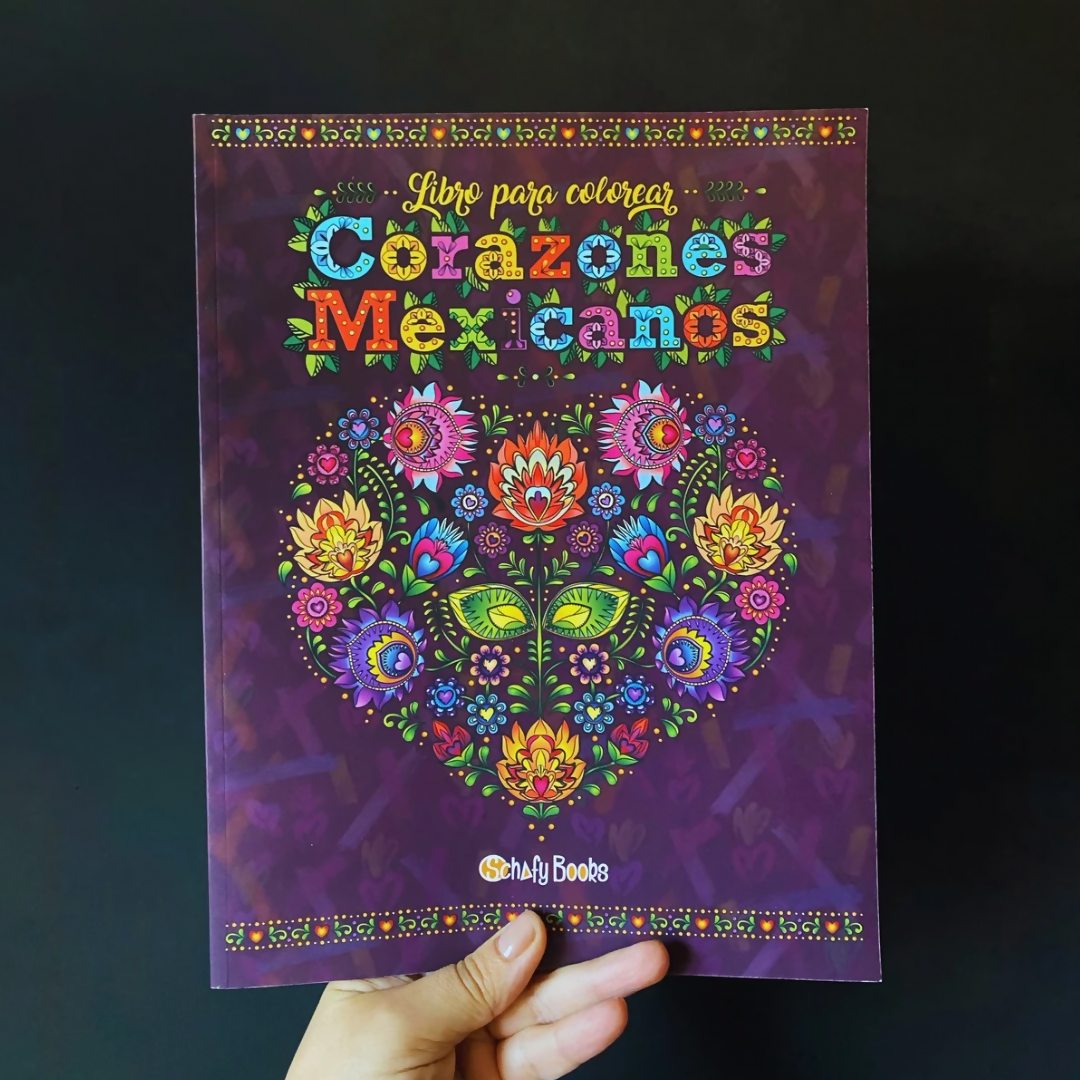 Libro para Colorear Corazones Mexicanos