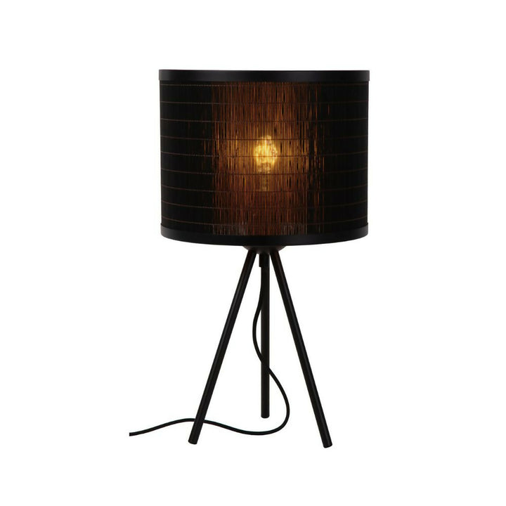LAMPARA DE MESA TAGALOG NEGRO Ø26-1xE27