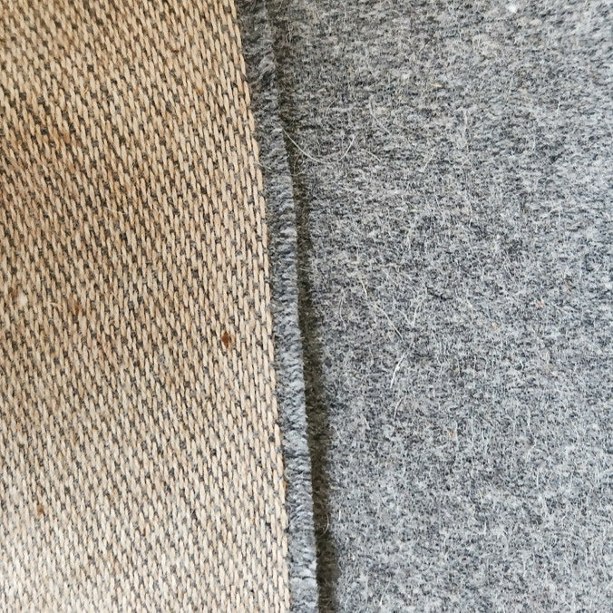 Manta de alpaca gris