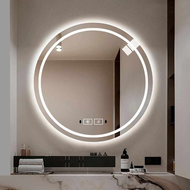 ESPEJO LED STUDIO REDONDO RETROILUMINADO CON LUZ FRONTAL TOUCH 24W CCT 840LM Ø60CM