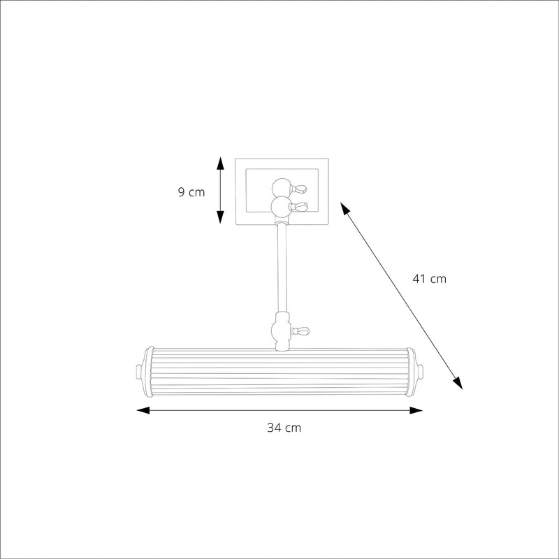 APLIQUÉ MURO LED STUDIO CUADROS (SIN AMPOLLETA G9)