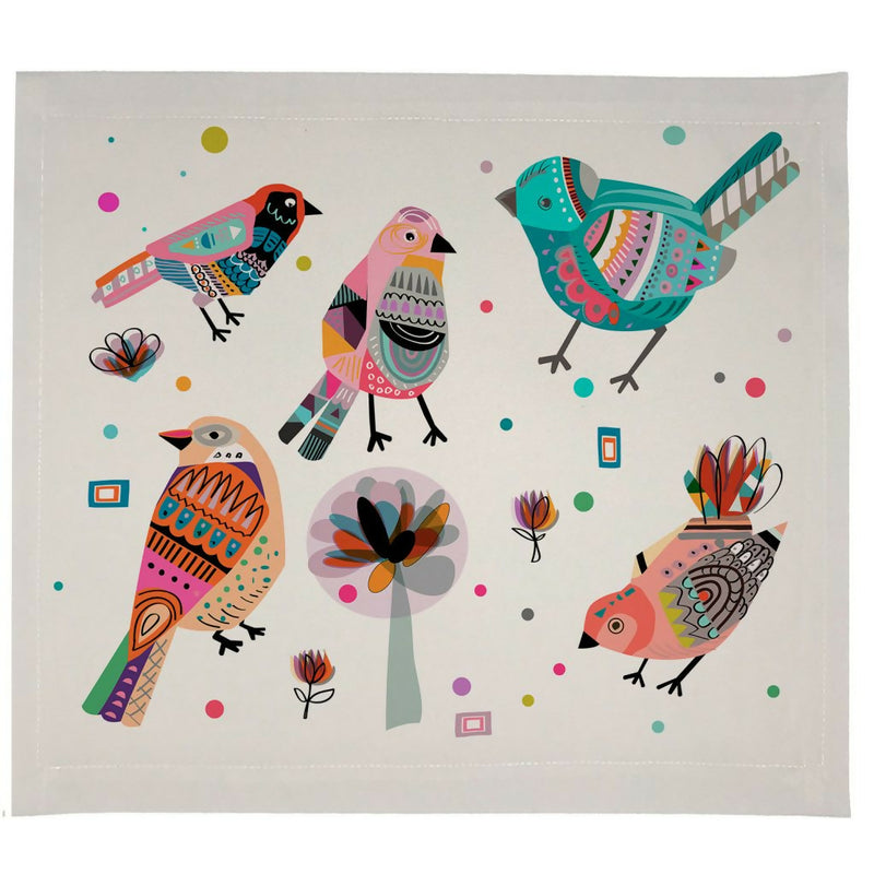 Set Individuales Impermeables, Pájaros Colores