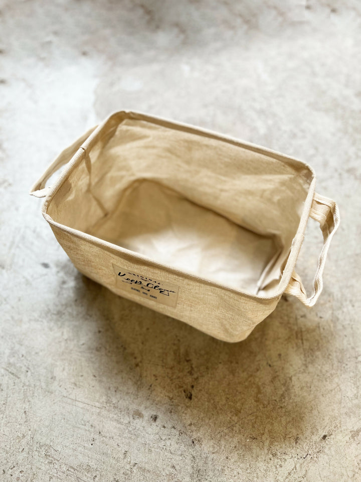 CANASTO GÉNERO BEIGE