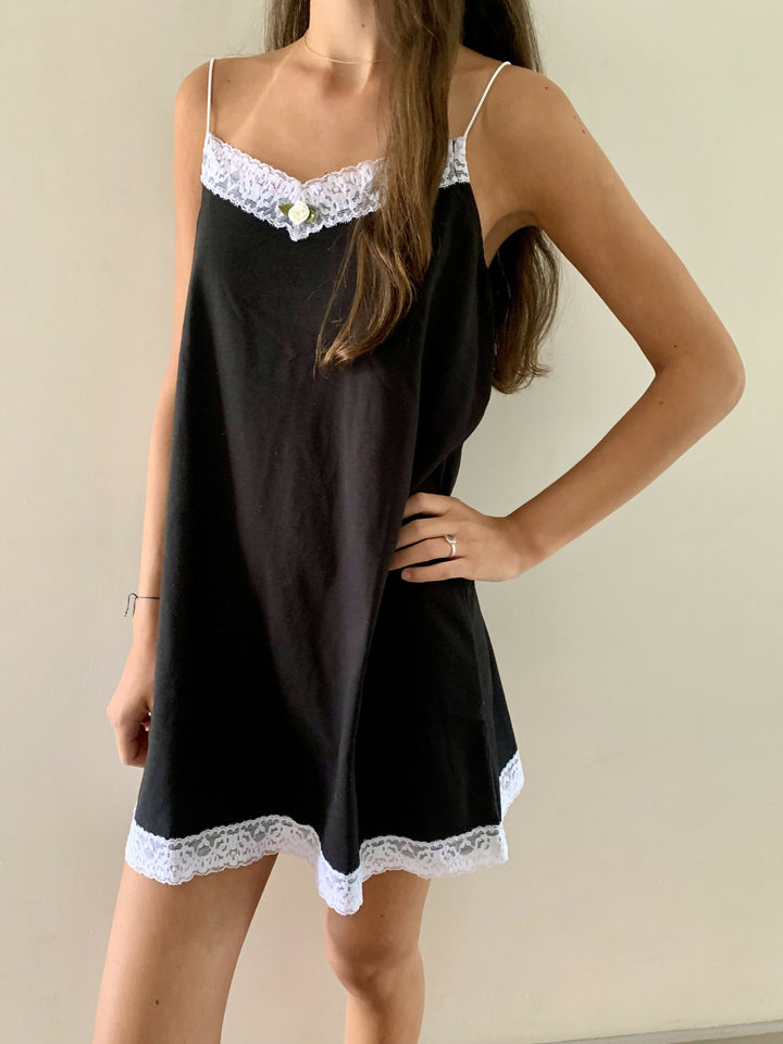 CAMISA DE DORMIR AMELIA (negra)