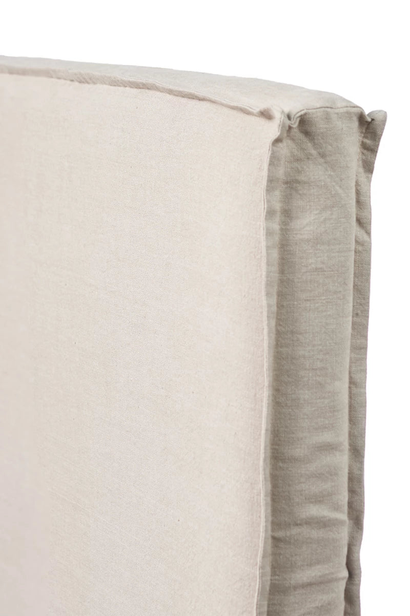 RESPALDO DE CAMA CON FUNDA FUELLE DE LINO NATURAL