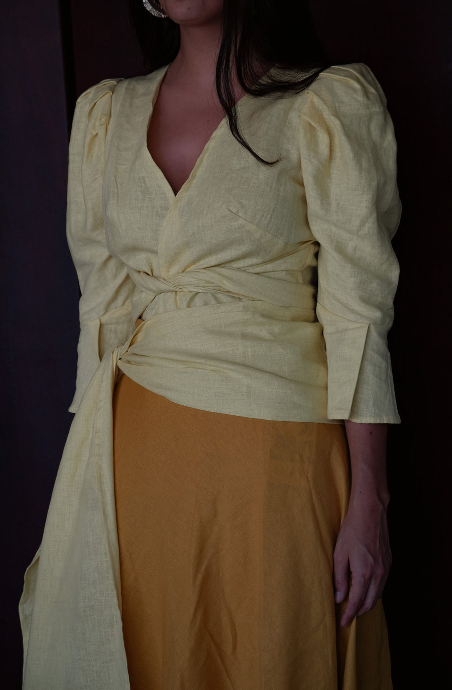 Blusa Mañío Amarillo Mantequilla