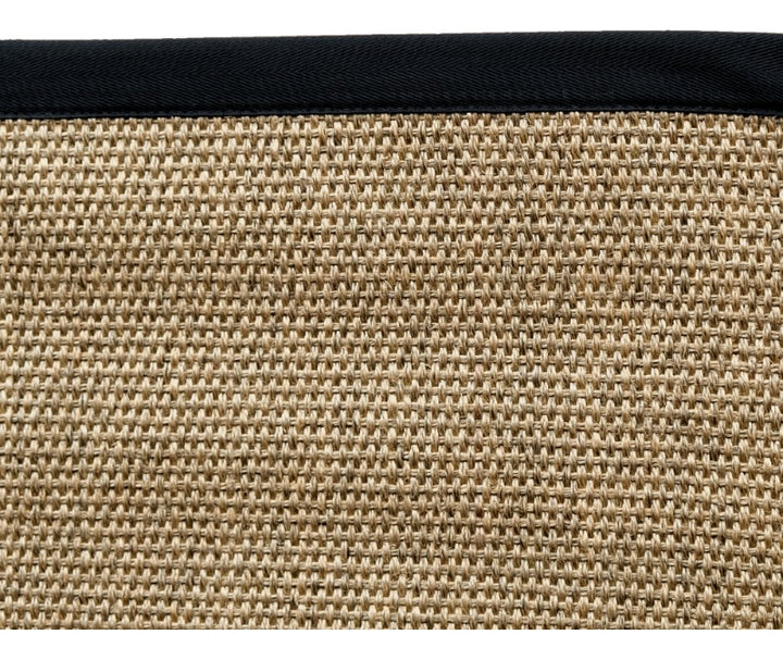 Alfombra Sisal Natural Borde Negro KF731 (3 medidas)