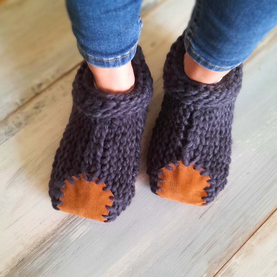 Pantuflas grafito Mujer