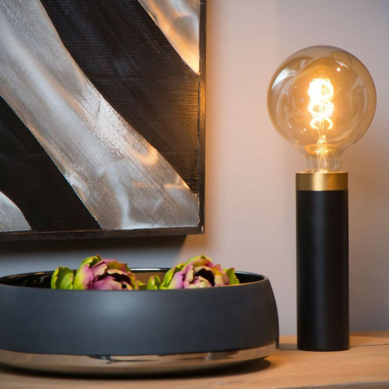 LAMPARA DE MESA SELIN NEGRO 1xE27