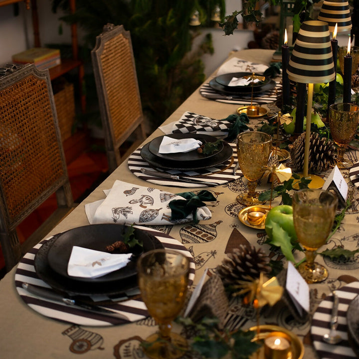 Set 4 Bajoplatos Cascanueces Dorado