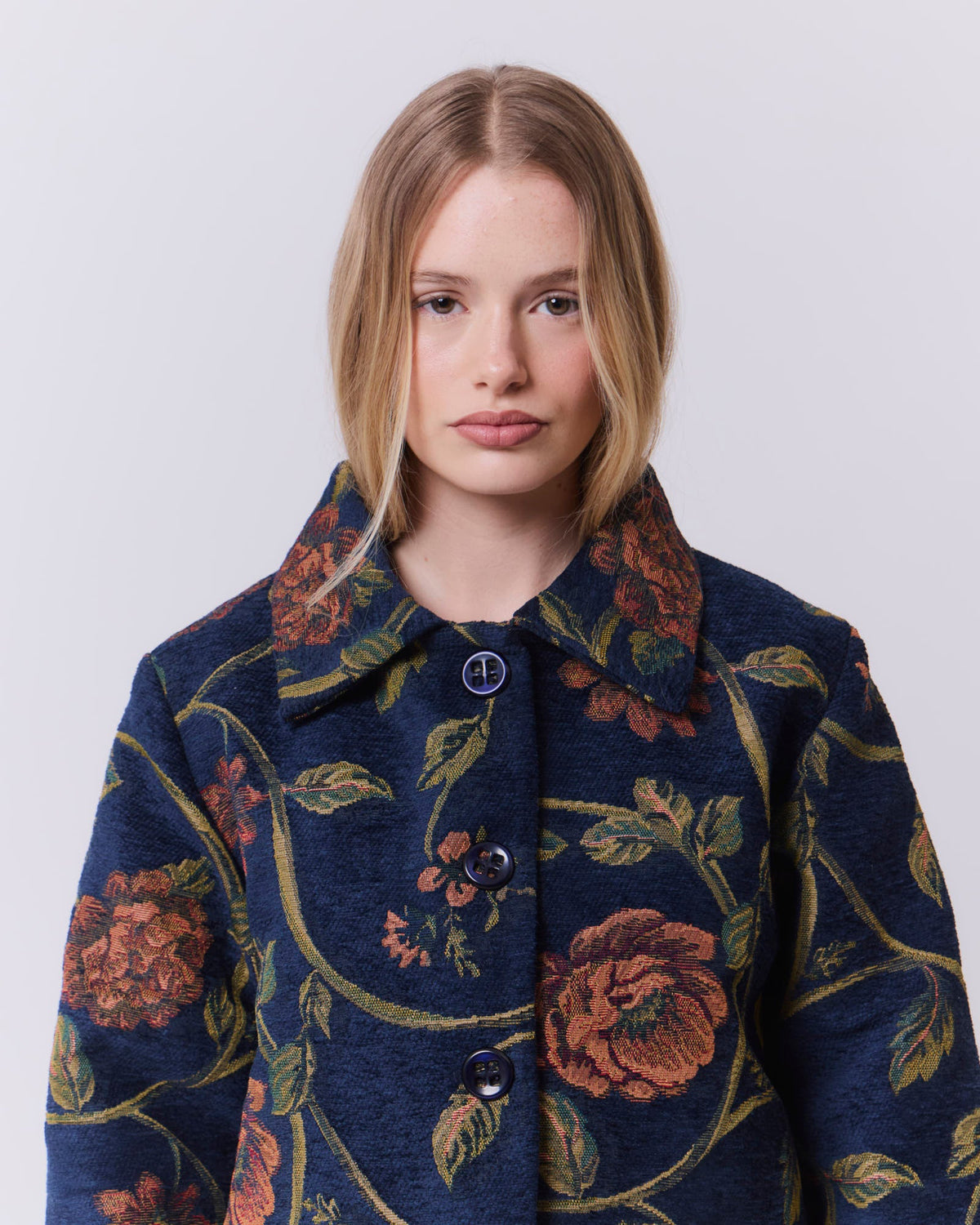 Chaqueta Flora Índigo