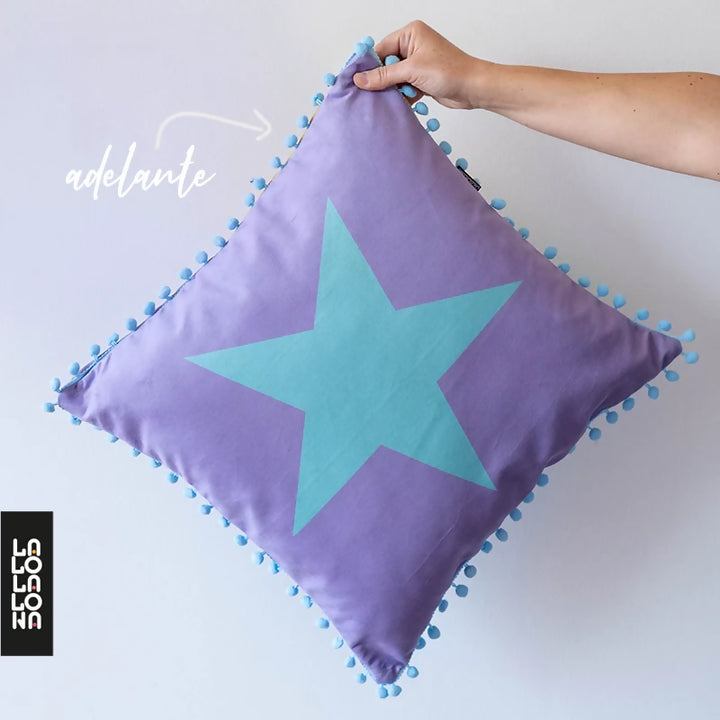 Funda de Cojín Estrella / 2 diseños en 1