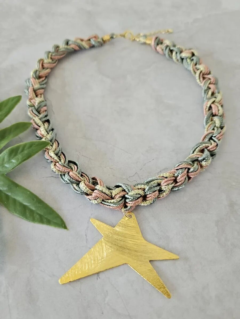 LD1288 - Collar Estrella Entrelazada Pastel 3 WEBP