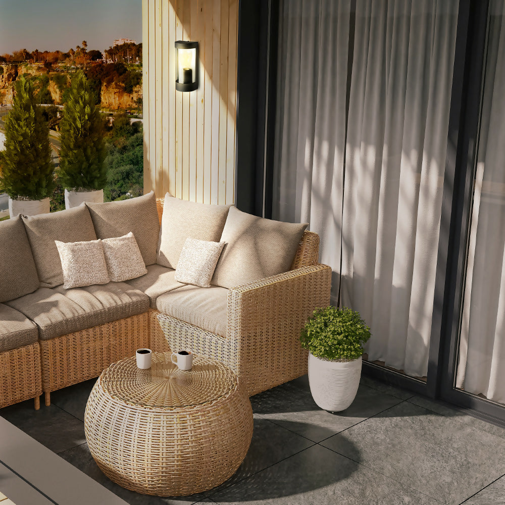 Aplique Aluminio Unidireccional Abend Negro