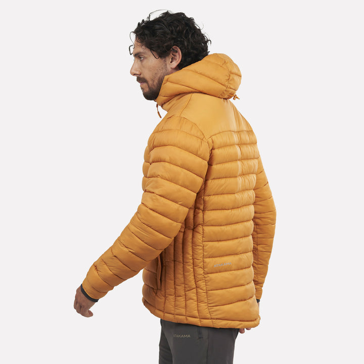 Chaqueta Parka Térmica Hombre Hoodie Indomita Amarillo Mostaza