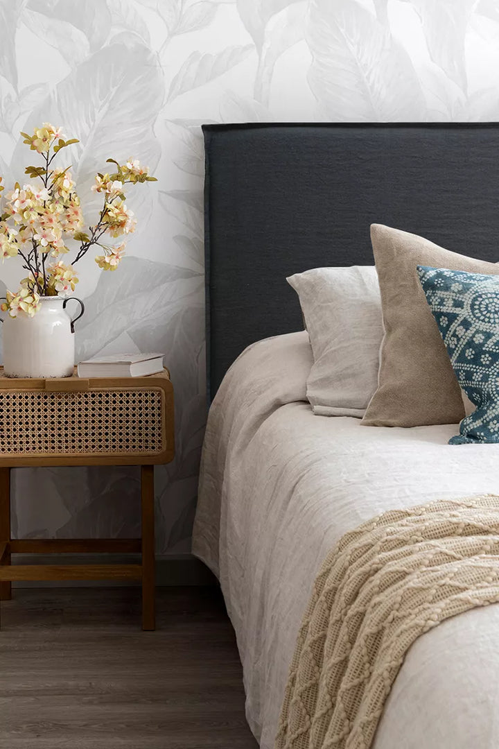 RESPALDO DE CAMA CON FUNDA FUELLE DE LINO NATURAL