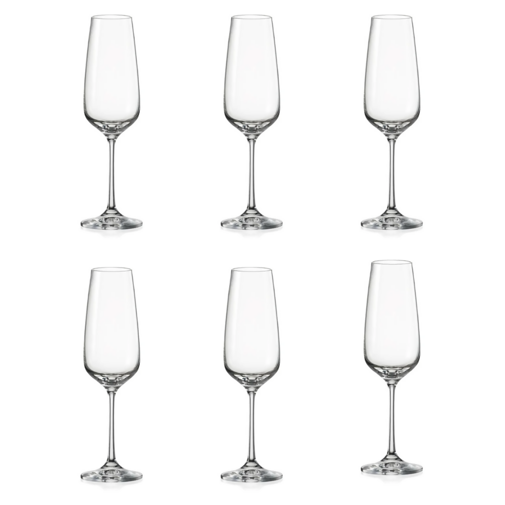BOHEMIA SET 6 COPAS CHAMPAGNE GISELLE 190 ML