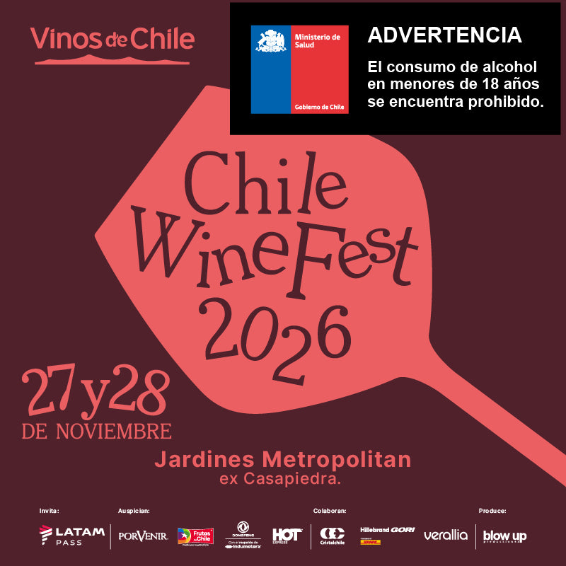 Entradas Generales | Chile Wine Fest 2026 Santiago - Experiencia Bazar ED