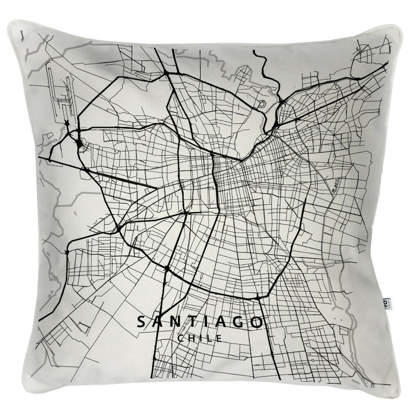 Cojín Mapa Santiago - 60x60