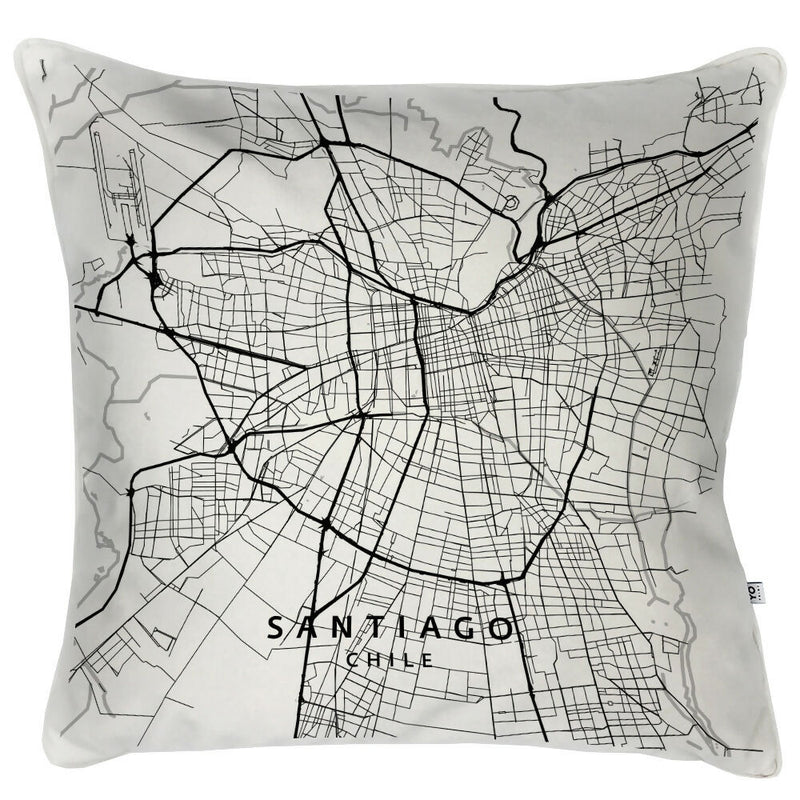 Cojín Mapa Santiago - 60x60