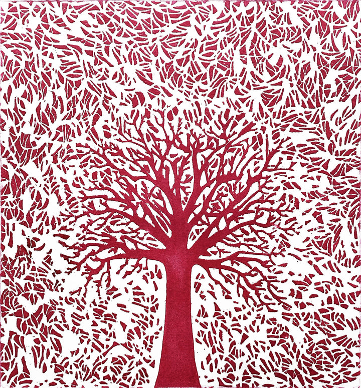 pequeño árbol rojo