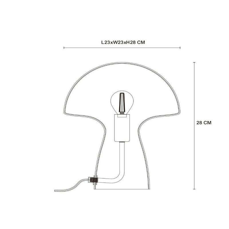 Lámpara de Mesa Fungo Blanco