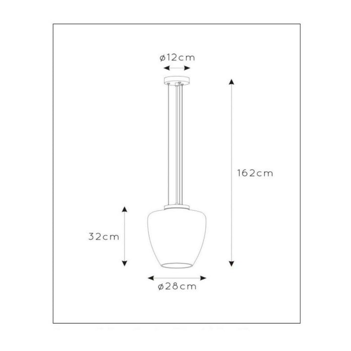 LAMPARA COLGANTE FLORIEN AMBAR 1xE27
