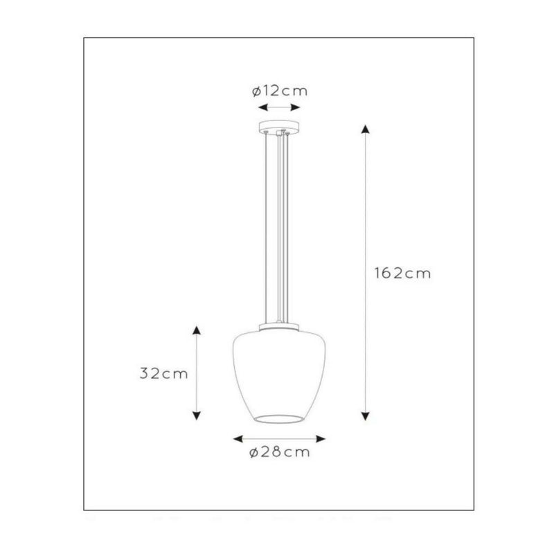 LAMPARA COLGANTE FLORIEN AMBAR 1xE27