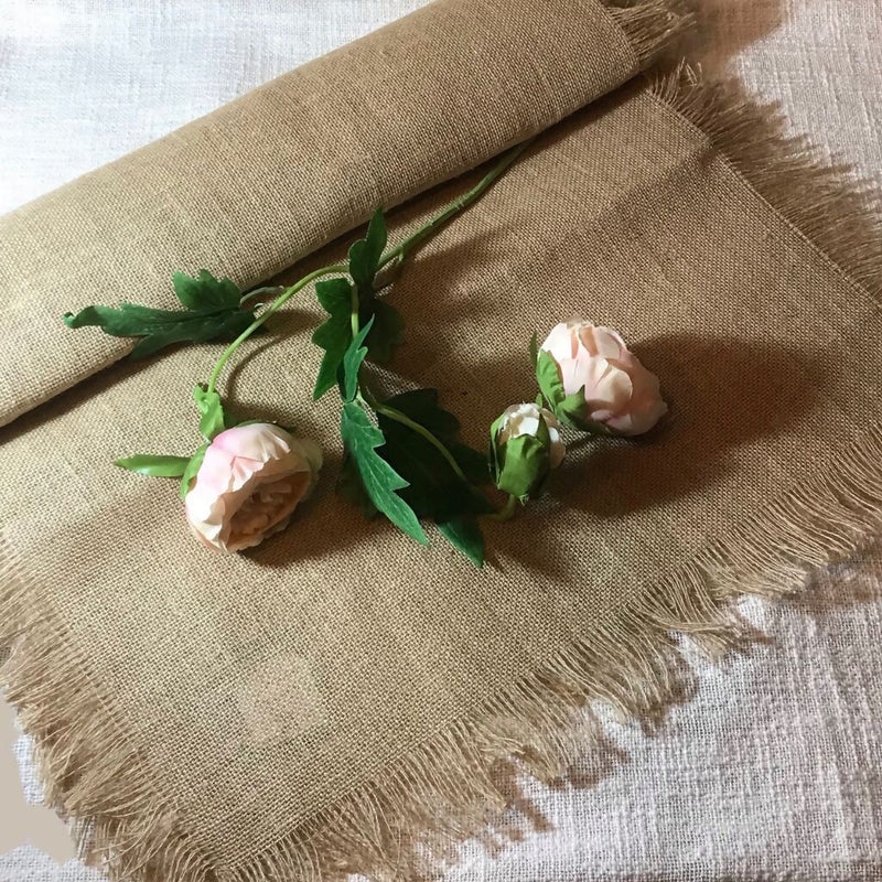 Camino Mesa Fringed Burlap