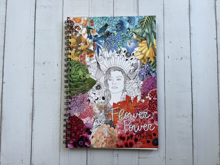 Libro para pintar FLOWER POWER