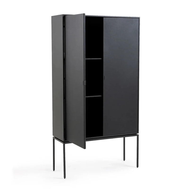 Armario 87 LUXE 2 puerta Abedul | METAL BLACK