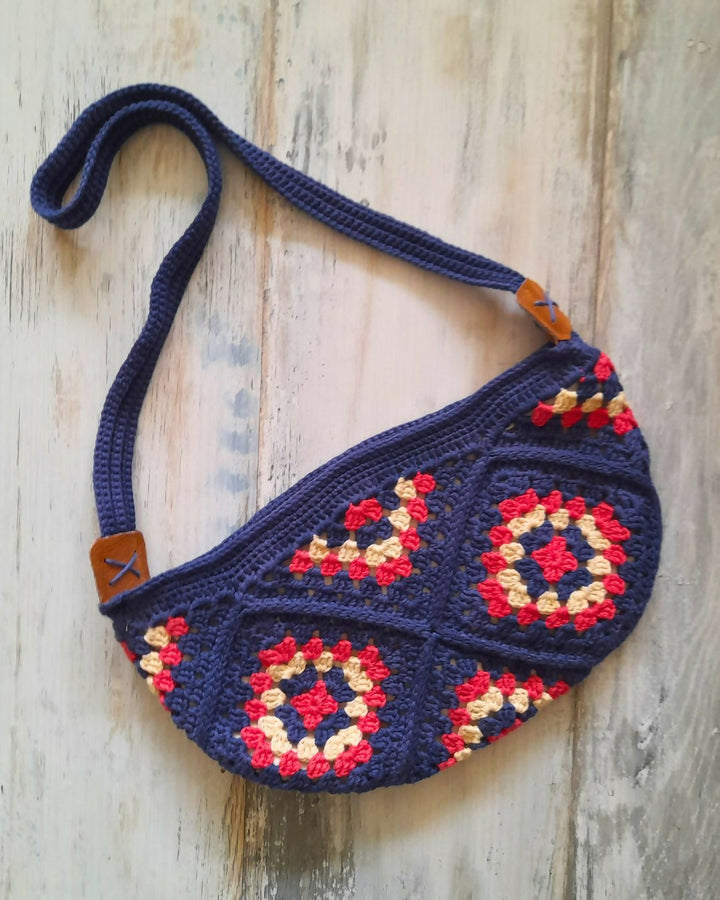 Cartera Bandolera Tejida Color Sandía