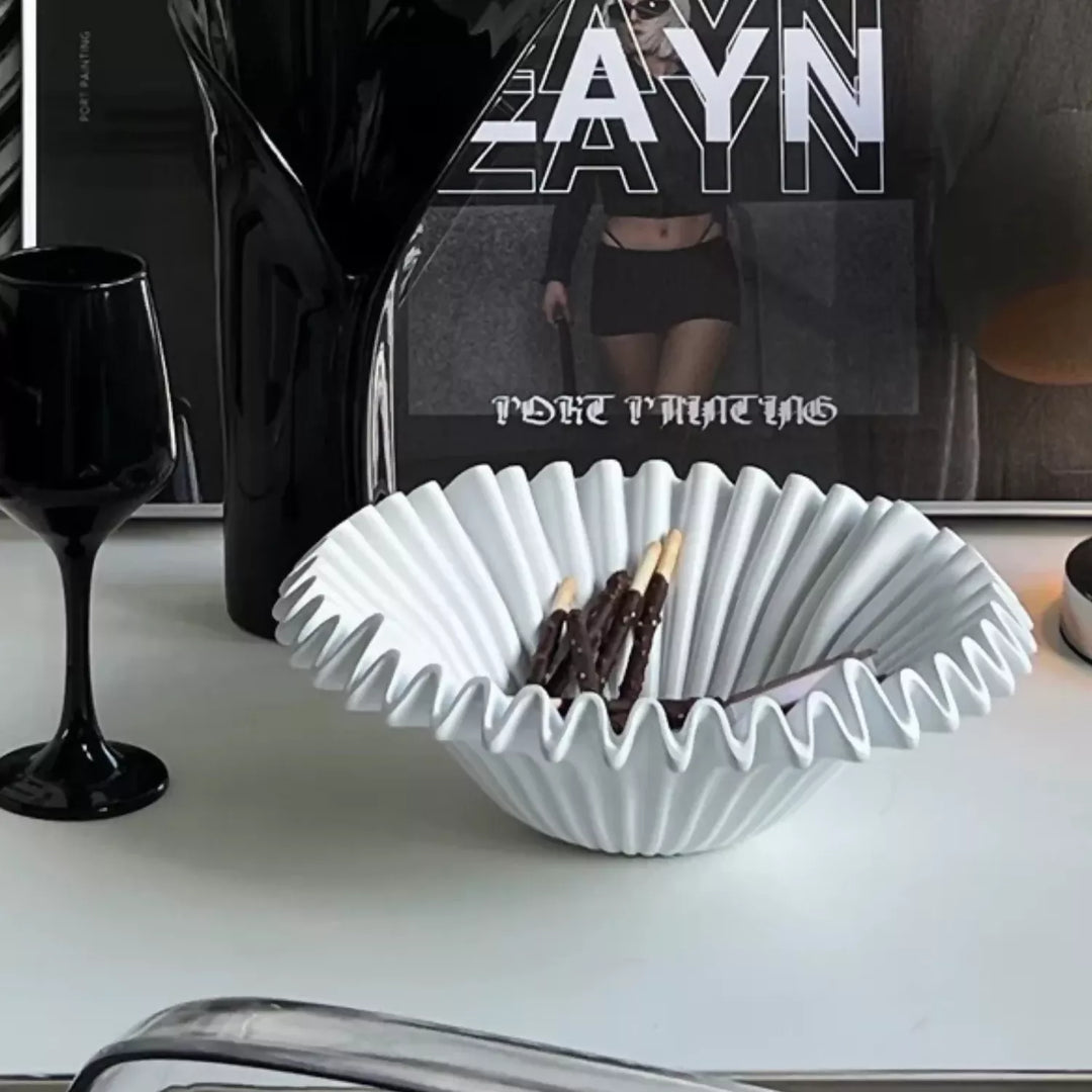 Fuente estilo Frutero Cerámica Shell