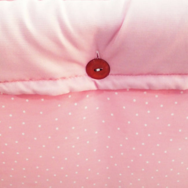 Cuna con Dosel Puntitos Rosado Bee Bee