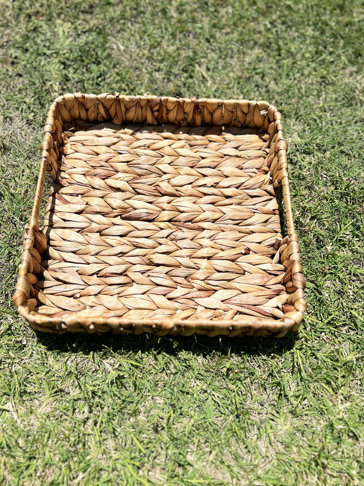 BANDEJA FIBRA NATURAL CUADRADA L