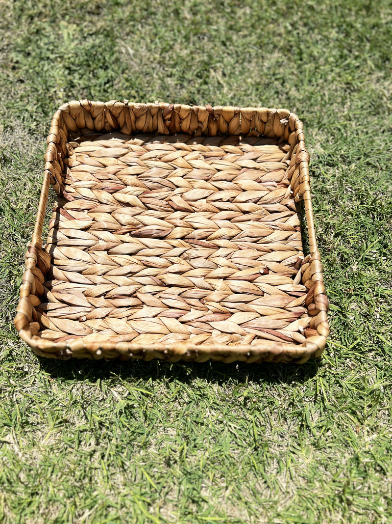 BANDEJA FIBRA NATURAL CUADRADA L