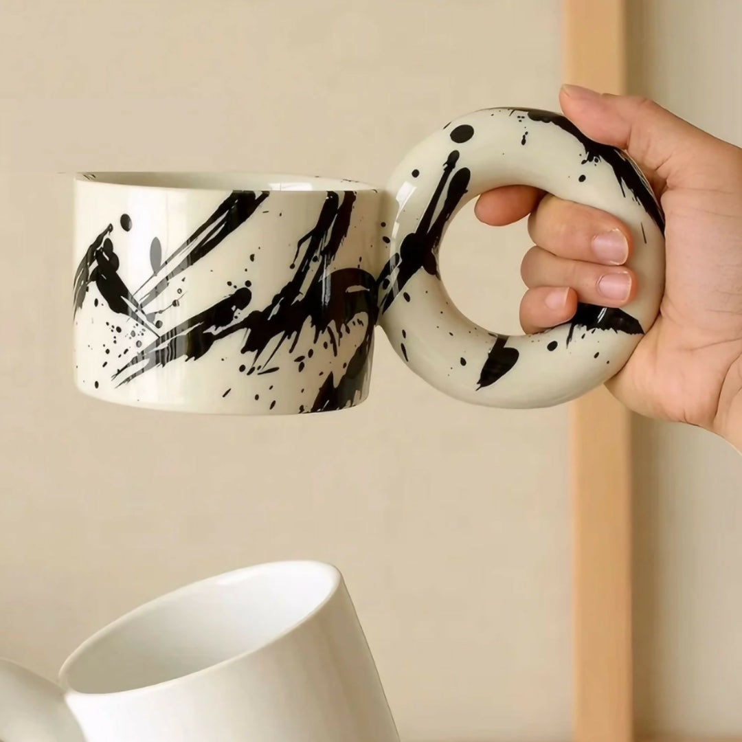 Tazon Mug Cerámica Tinta Donuts 250ml