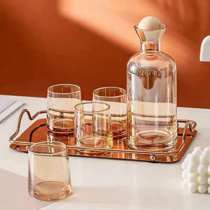 300646-1-2-jarra-vidrio-decantador-lujoso-4-vasos-ambar