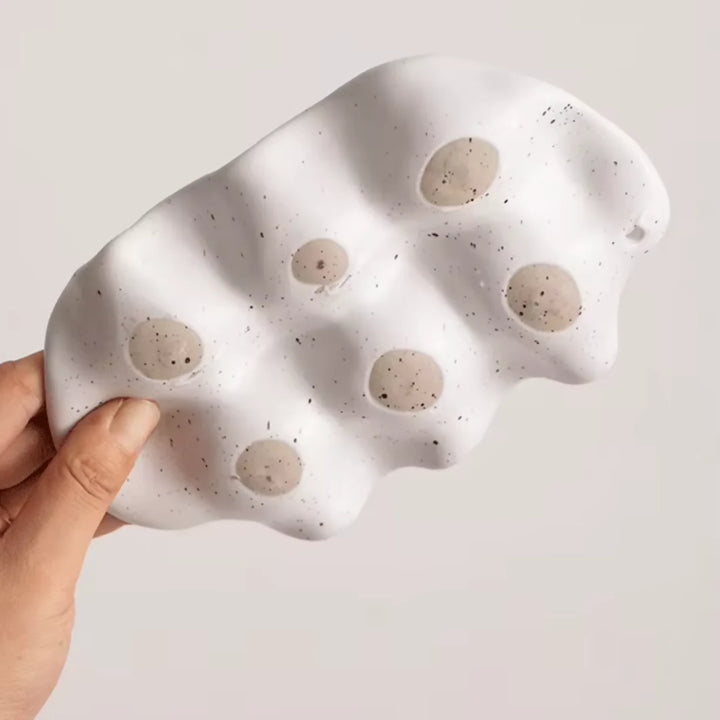 Huevera de Cerámica Minimalista 6 unidades