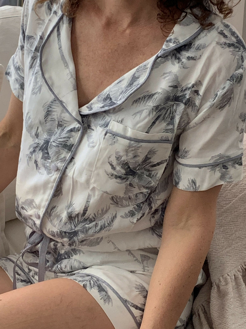 PIJAMA LUCIA (palmera gris)