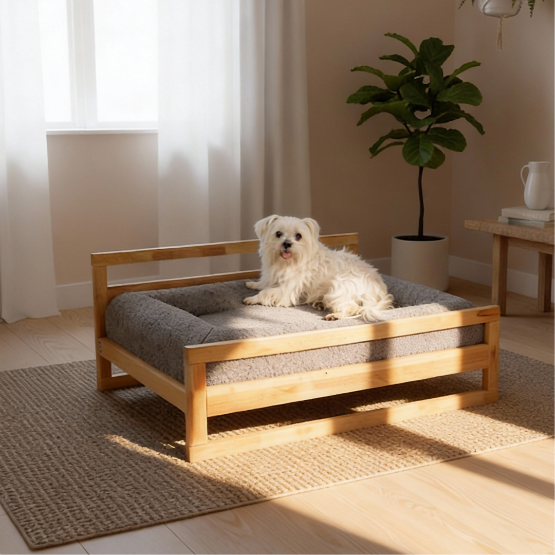 Cama Essential Memory Foam Gris con Base Manhattan