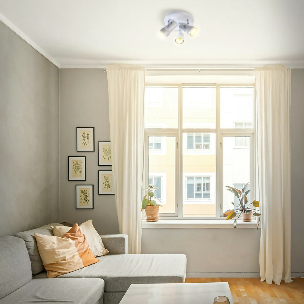 Plafón R63 3 Luces Blanco