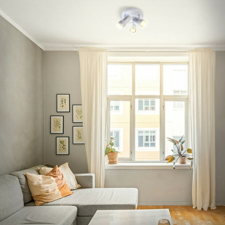 Plafón R63 3 Luces Blanco