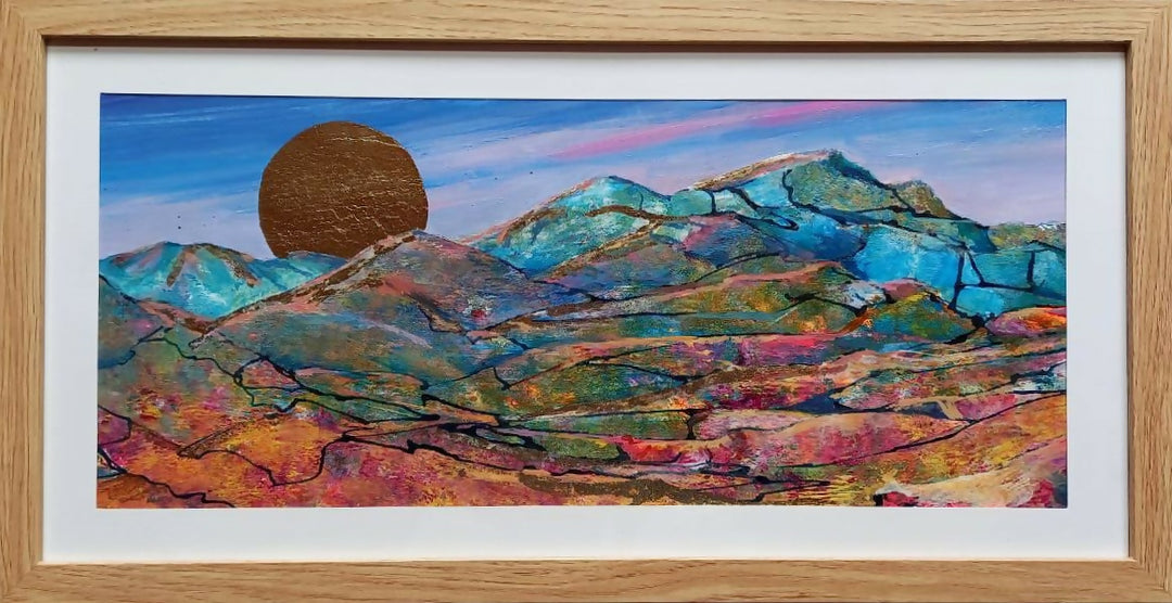 Cuadro "Anochecer en Pampa"