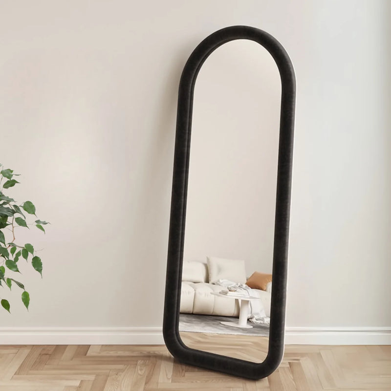 300635-1-3-Espejo-curvo-cuerpo-entero-madera-tela-negro