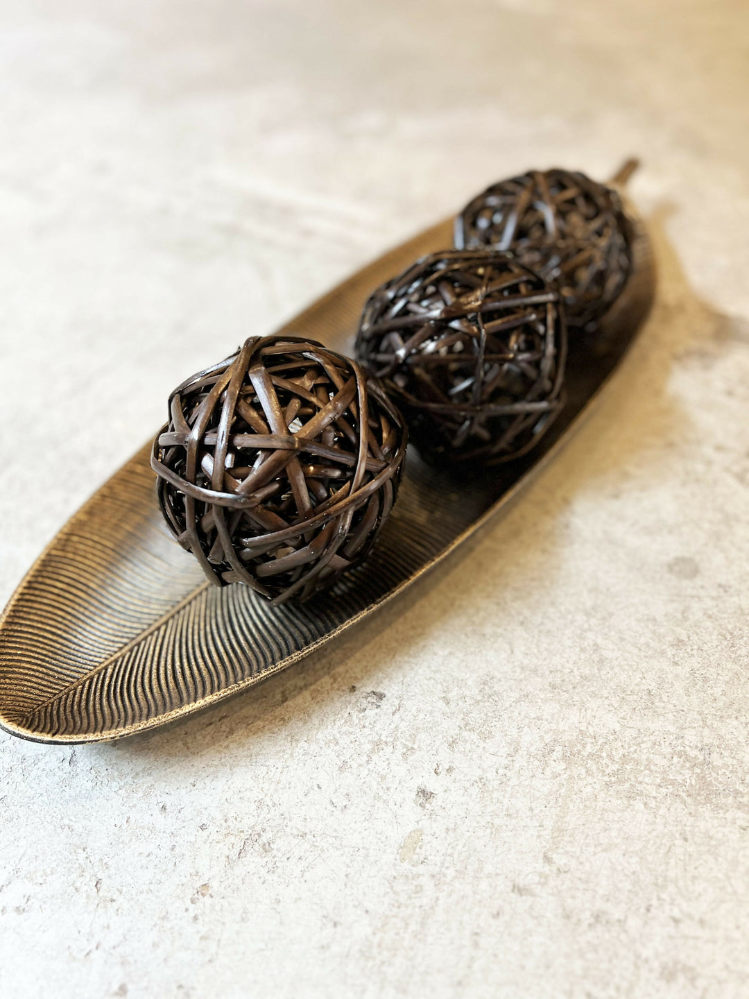 PELOTA MIMBRE CAFÉ