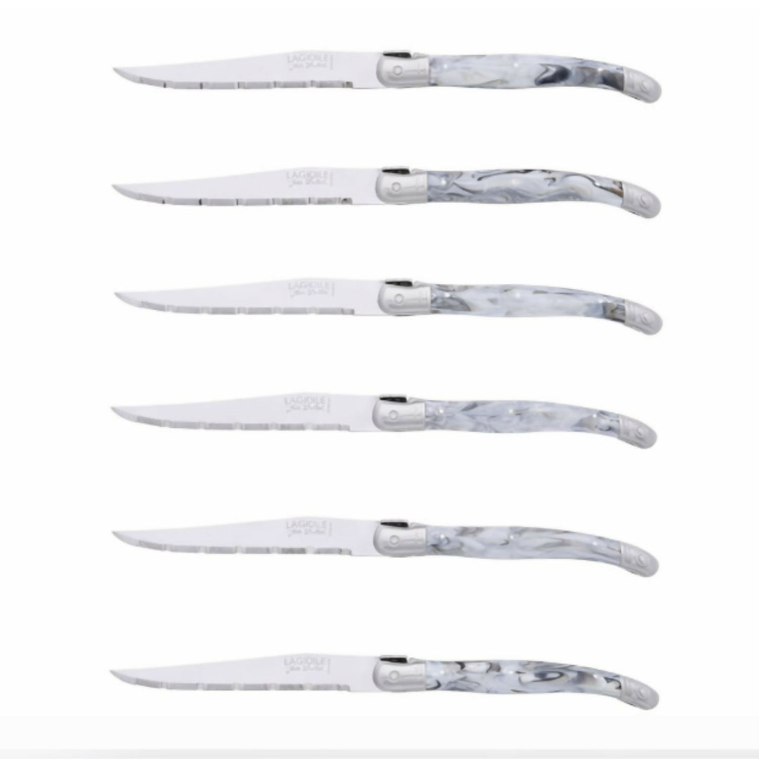 Bloque 6 Cuchillos Dark Grey Laguiole Jean Dubost